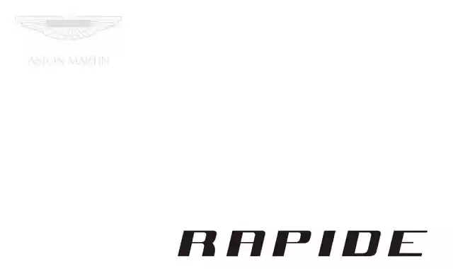 阿斯顿马丁Rapide保养手册｜Aston Martin Rapide Maintenance Manual-CarOBook车主随身手册